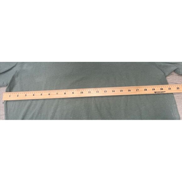 The North Face Men's Size L Large Short Sleeve Green T Shirt Big Logo Spell Out - Picture 6 of 6